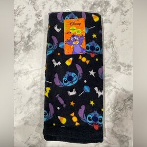 Disney Stitch Halloween Hand Towel Black Candy Kitchen Bath